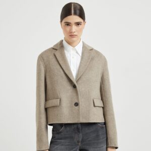 Giacca crop lavorazione double